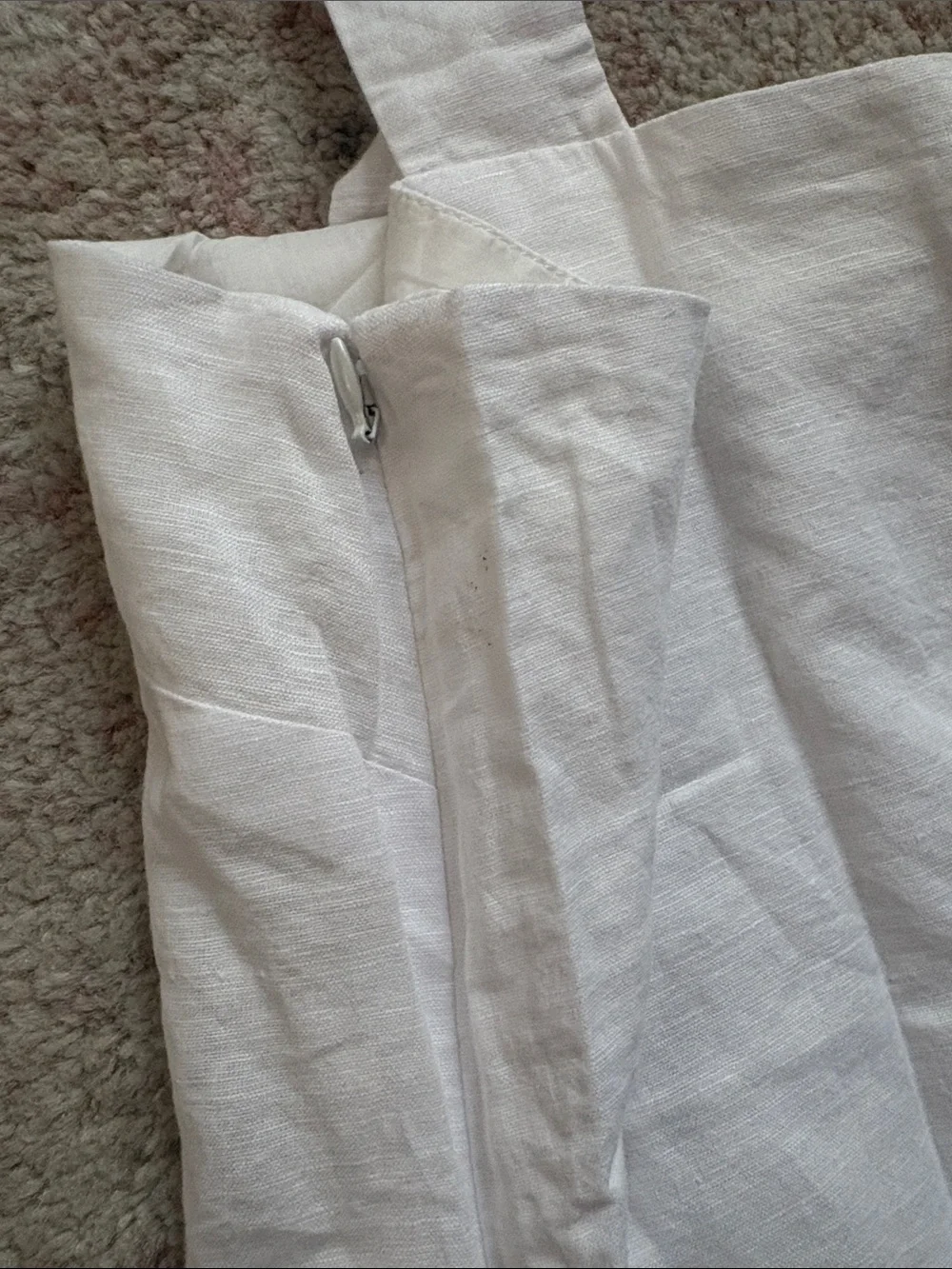 J. Crew White Linen Square Neck Tank NWT size xxl